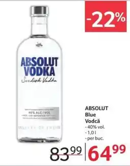 Selgros ABSOLUT Blue Vodcǎ Ofertă