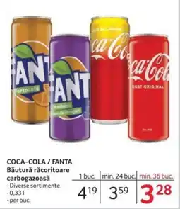 Selgros COCA-COLA / FANTA Băutură răcoritoare carbogazoasă Ofertă