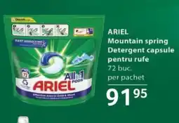 Selgros ARIEL Mountain spring Detergent capsule pentru rufe Ofertă
