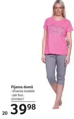 Selgros Pijama damǎ Ofertă