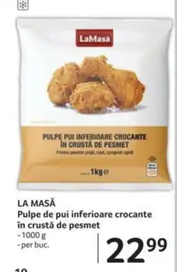 Selgros LA MASĂ Pulpe de pui inferioare crocante în crustă de pesmet Ofertă