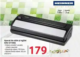 Selgros Aparat de vidat și sigilat HAV-E110SS Ofertă