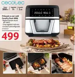 Selgros Friteuză cu aer cald Cecofry Dual 4996 Ofertă