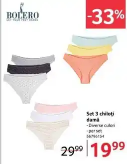 Selgros Set 3 chiloți damă Ofertă