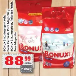 BONUX 3in1 detergent rufe, Polar Ice Fresh, Pure Magnolia