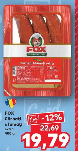 Kaufland FOX Cârnaţi afumaţi Ofertă
