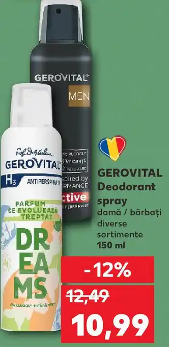 Kaufland GEROVITAL Deodorant spray Ofertă