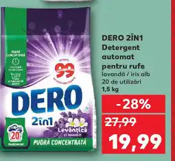 DERO 2ÎN1 Detergent automat pentru rufe