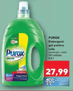 Kaufland PUROX Detergent gel pentru rufe Ofertă