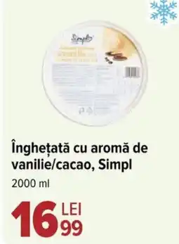 Carrefour Market înghețată cu aromă de vanilie/cacao, Simpl Ofertă