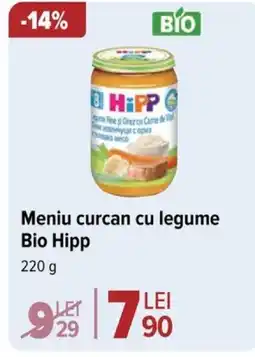 Carrefour Market Meniu curcan cu legume Bio Hipp Ofertă