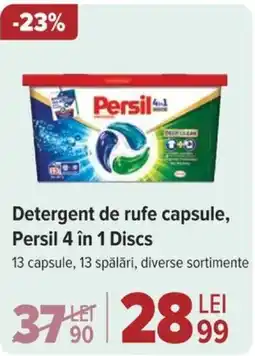 Carrefour Market Detergent de rufe capsule, Persil 4 în 1 Discs Ofertă