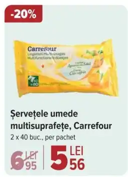 Carrefour Market Şerveţele umede multisuprafețe, Carrefour Ofertă