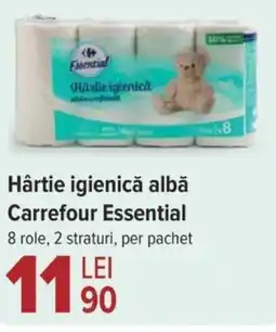 Carrefour Market Hârtie igienică albă Carrefour Essential Ofertă