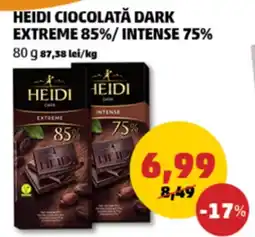 HEIDI CIOCOLATĂ DARK EXTREME 85%/ INTENSE 75%