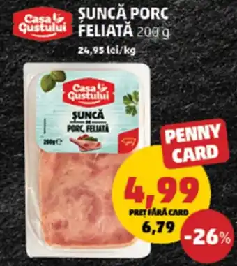 Penny SUNCĂ PORC FELIATĂ Ofertă