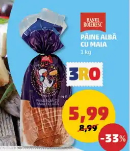 Penny PÂINE ALBĂ CU MAIA Ofertă