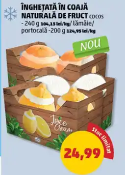 Penny ÎNGHEȚATĂ ÎN COAJĂ NATURALĂ DE FRUCT Ofertă