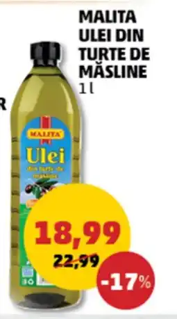 MALITA ULEI DIN TURTE DE MĂSLINE 1L