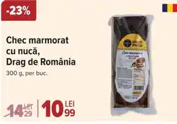 Carrefour Chec marmorat cu nucă, Drag de România Ofertă