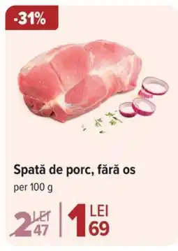 Carrefour Spată de porc, fără os Ofertă