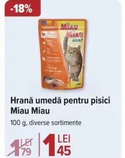 Carrefour Hrană umedă pentru pisici Miau Miau Ofertă