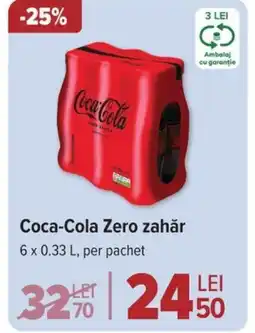 Carrefour Coca-Cola Zero zahăr Ofertă