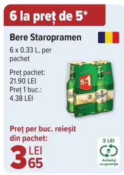Carrefour Bere Staropramen Ofertă