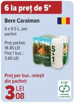 Carrefour Bere Caraiman Ofertă