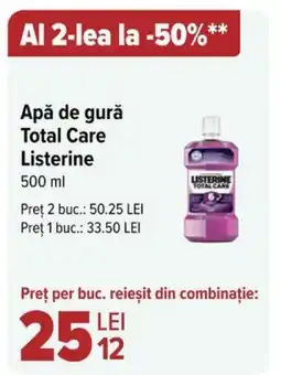 Carrefour Apă de gură Total Care Listerine Ofertă