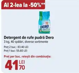 Carrefour Detergent de rufe pudră Dero Ofertă