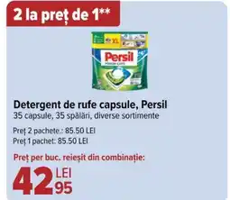 Carrefour Detergent de rufe capsule, Persil Ofertă