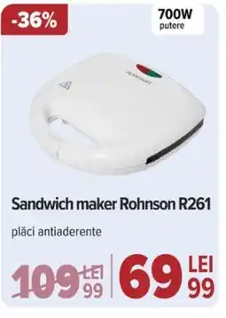 Carrefour Sandwich maker Rohnson R261 Ofertă