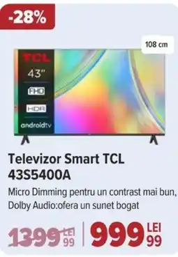 Carrefour Televizor Smart TCL 43S5400A Ofertă