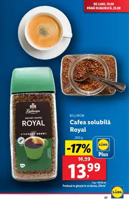 Lidl BELLAROM Cafea solubilǎ Royal Ofertă