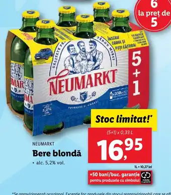 Lidl NEUMARKT Bere blondǎ Ofertă