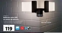 Lidl Reflector solar LED, cu senzor de mişcare Ofertă