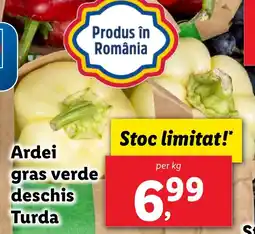 Lidl Ardei gras verde deschis Turda Ofertă