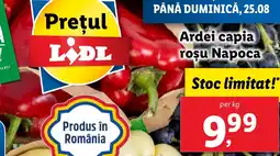 Lidl Ardei capia roşu Napoca Ofertă