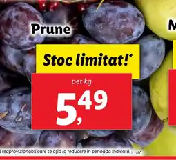 Lidl Prune Ofertă