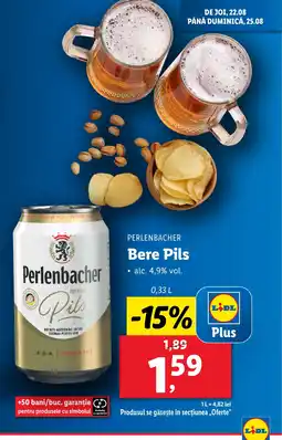 Lidl PERLENBACHER Bere Pils Ofertă