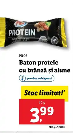 Lidl PILOS Baton proteic cu brânză și alune Ofertă