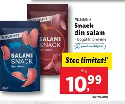 Lidl WILTMANN Snack din salam Ofertă