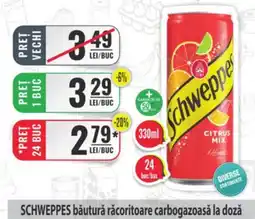 SCHWEPPES băutură răcoritoare carbogazoasă la doză