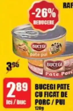 Auchan BUCEGI PATE CU FICAT DE PORC/PUI Ofertă