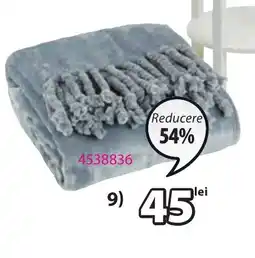 JYSK BONDEROSE PĂTURA DIN FLEECE Ofertă