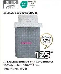 JYSK ATLA LENJERIE DE PAT CU CEARŞAF Ofertă