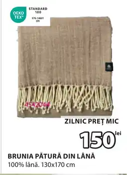 JYSK BRUNIA PĂTURĂ DIN LÂNĂ Ofertă