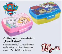Cutie pentru sandwich ,,Paw Patrol"