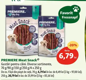 Fressnapf PREMIERE Meat Snack* Gustări pentru câini Ofertă